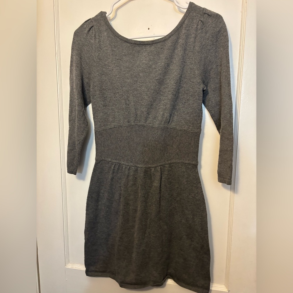 Express Heather Gray Knit Sweater